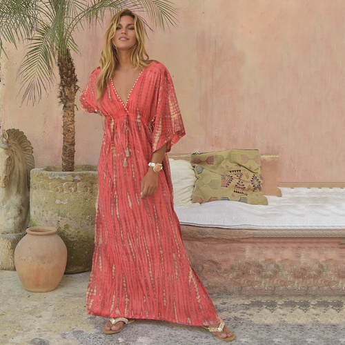 Hot Lava Dress Alana Moonstone Hot Coral