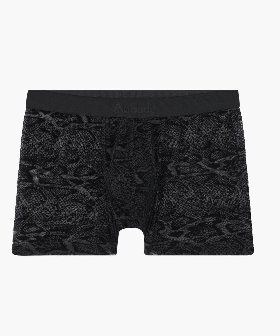 AUBADE Boxer Tule Kant Black Python
