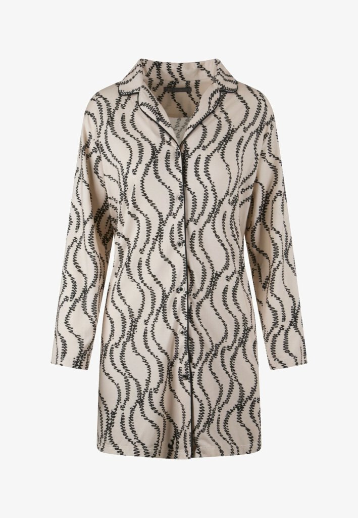 LINGADORE white smoke print nachthemd