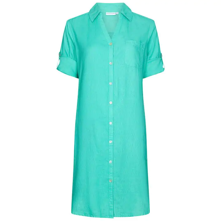 PASTUNETTE BEACH Beach Dress Aqua Green