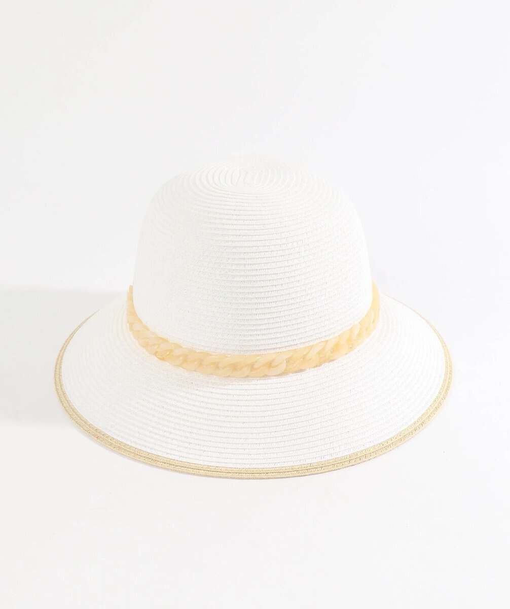 PIA ROSSINI Cassini Hat White Natural