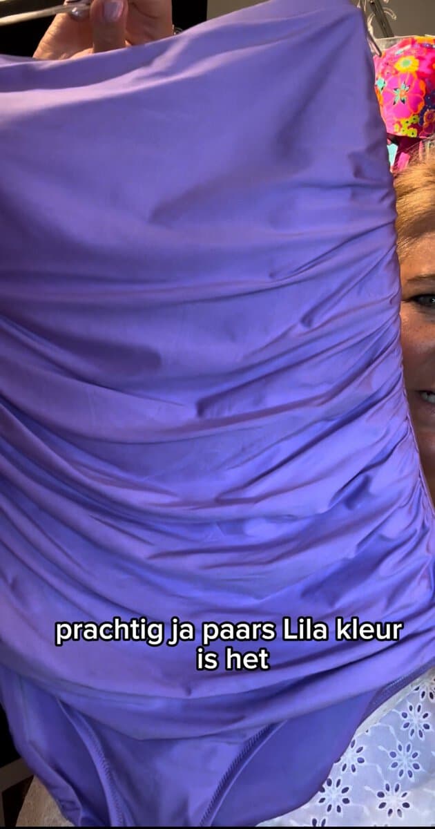 ROIDAL Linda strapless badpak lila