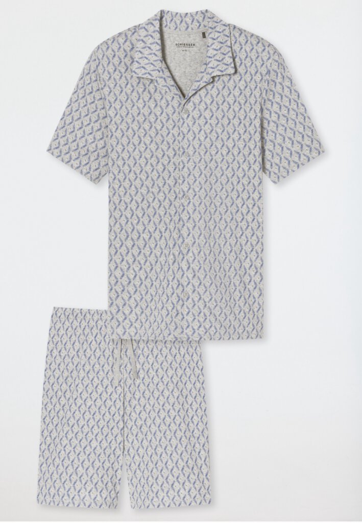 SCHIESSER Pyama Short Graumi