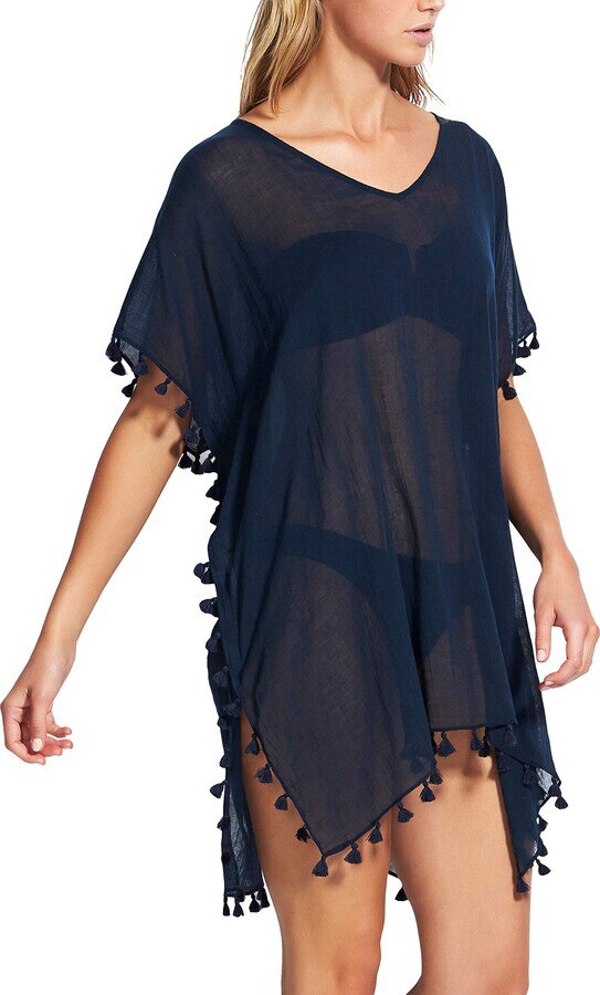 seafolly kaftan Amnesia indigo