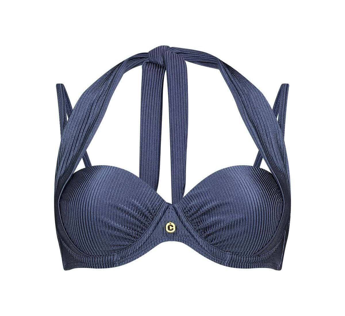 TEN CATE MULTIWAY BIKINI TOP SHINY INDIGO