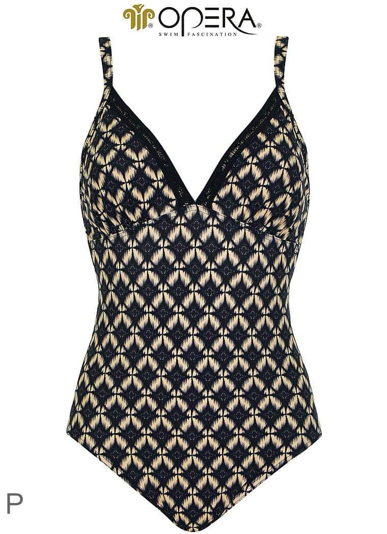 OPERA Badpak Zwart/ Beige