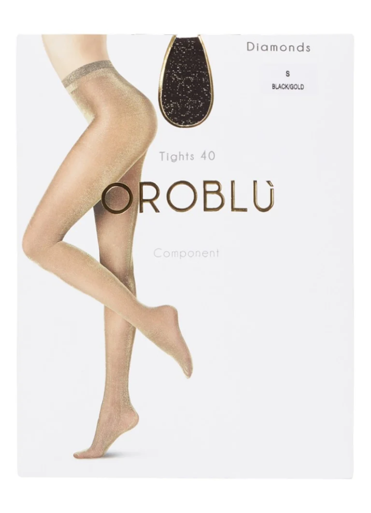 OROBLU Panty Glitter Black/Gold