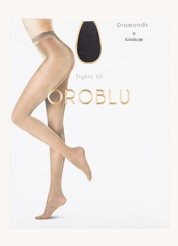 OROBLU Panty Glitter Black/Silver