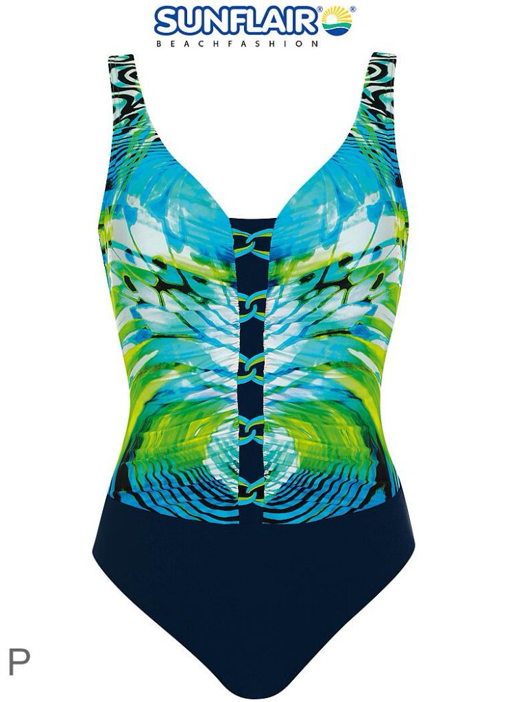 SUNFLAIR Badpak Turqoise Print