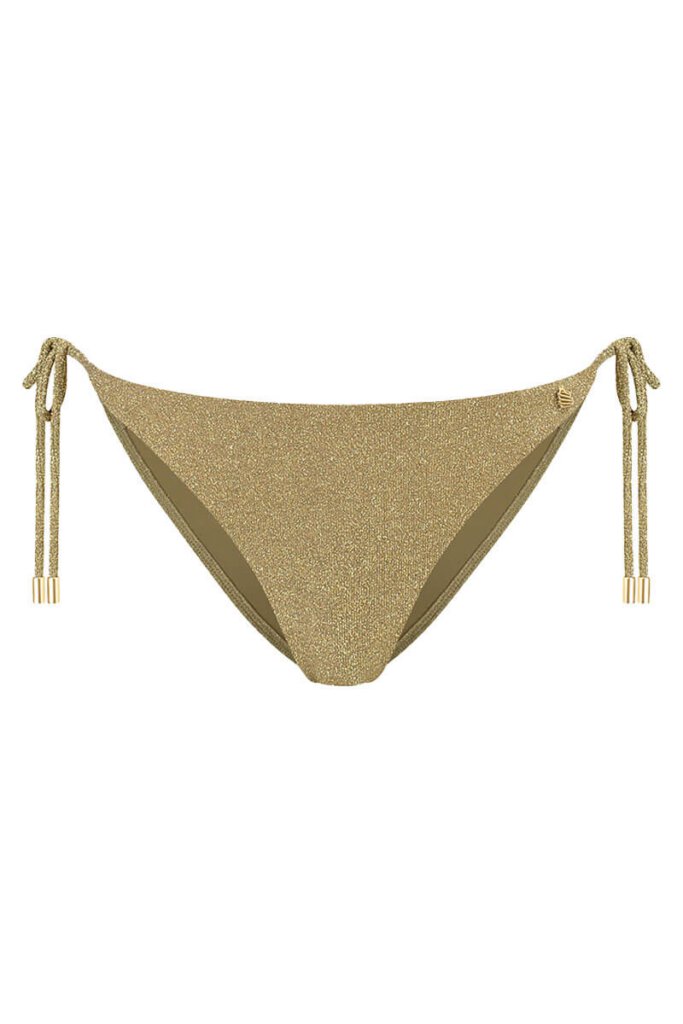 BEACHLIFE Gold Glitter mid waist bottom