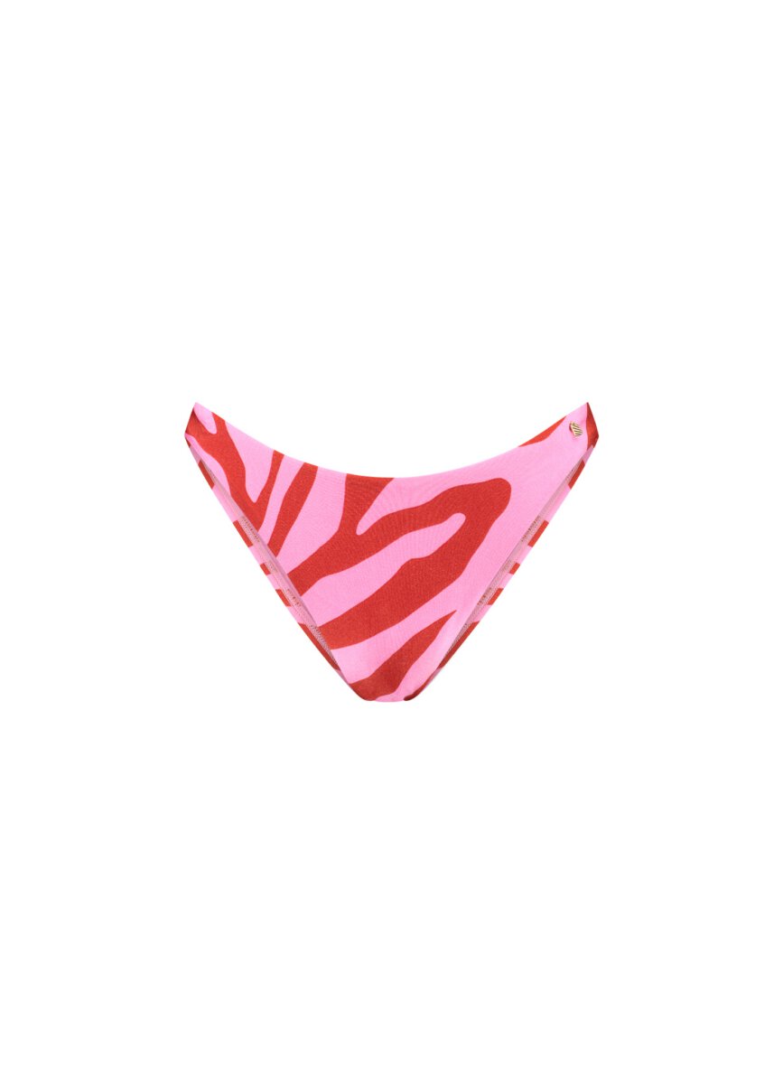 BEACHLIFE Pink Zebra high waist bottom