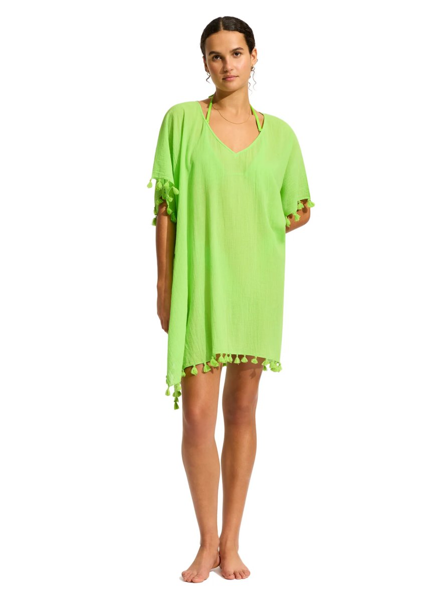 seafolly Amnesia Kaftan Jasmine Green