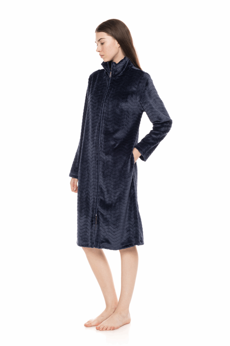 Pink Label Robe Zipper Fleece Autumn