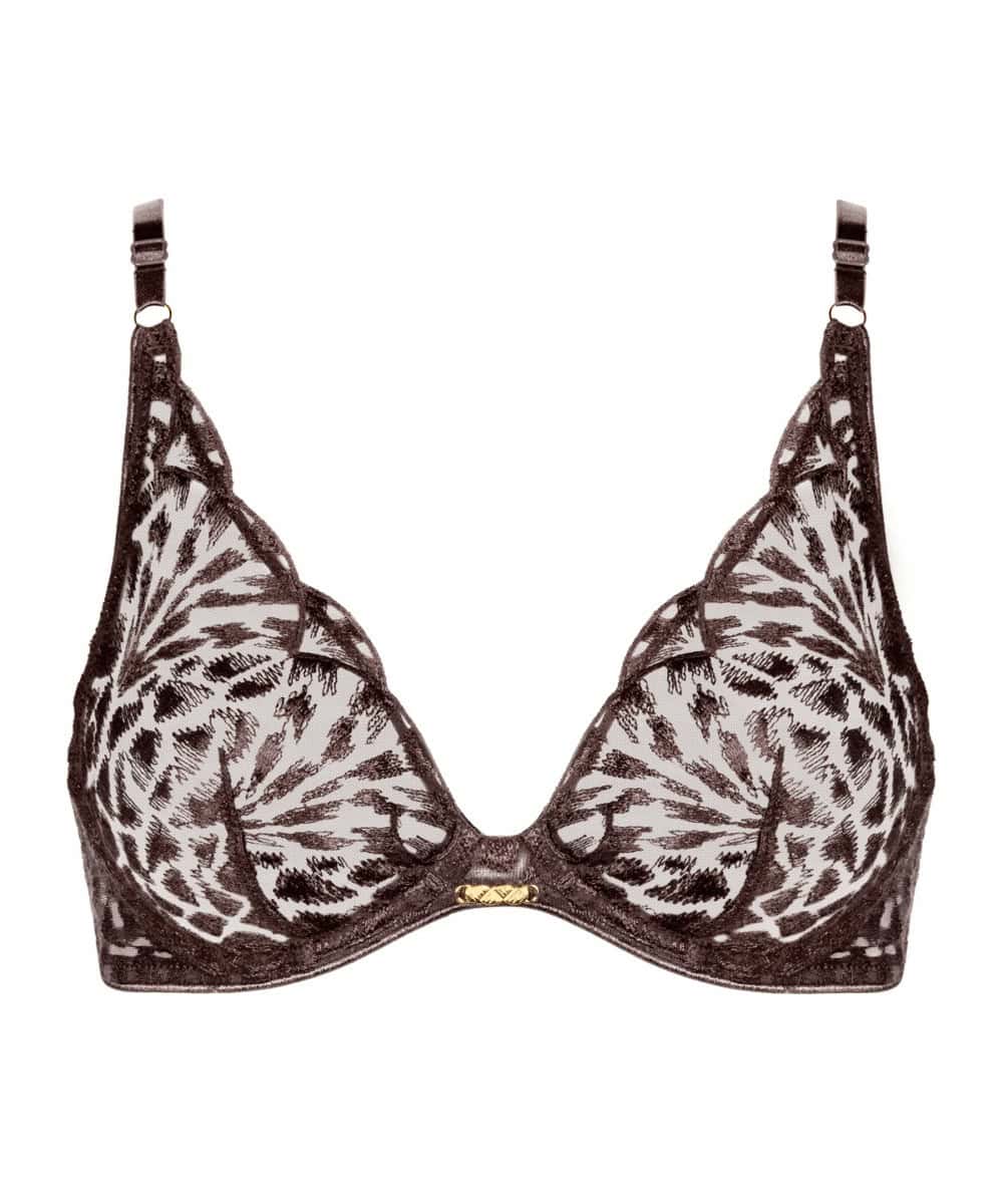 AUBADE Triangle BH Crazy in Love Satin Brown