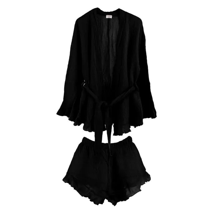 dessous Mousseline set black