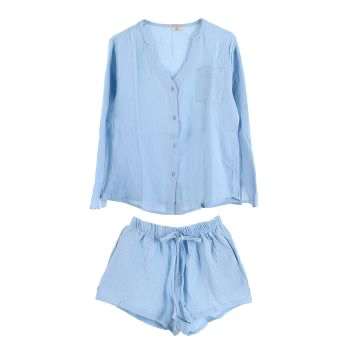 dessous Mousseline set blue