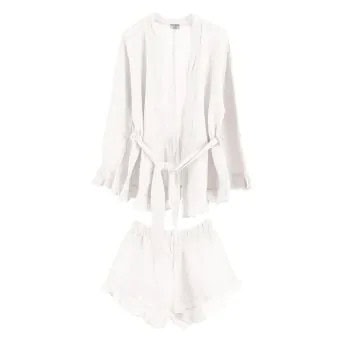 dessous Mousseline set wit