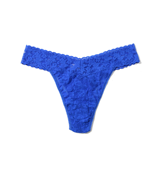 Hanky Panky Kanten String Sapphire