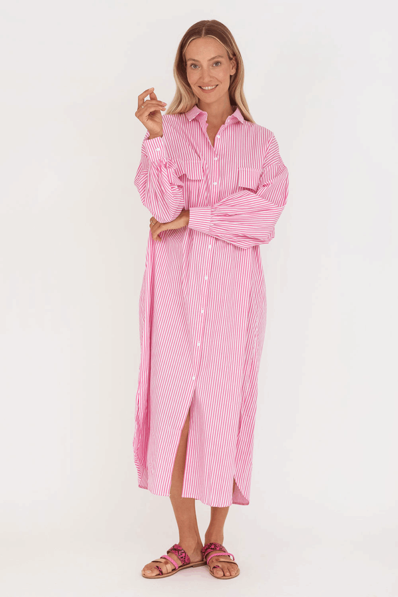 Palme Blouse jurk streep