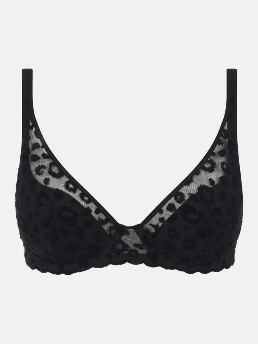 CHANTELLE Girls Black Plunche Bh