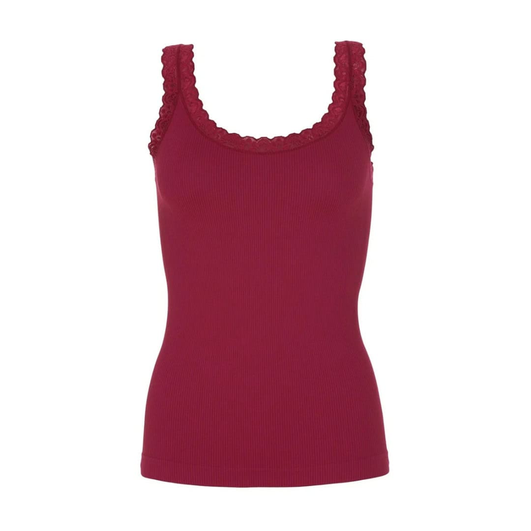 Tim & Simonsen Frida rib Top Bordo