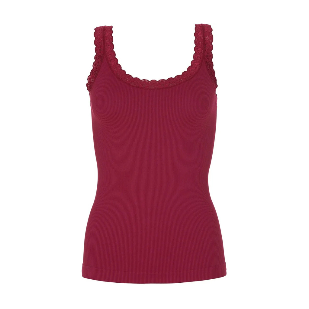 Tim & Simonsen Frida rib Top Bordo