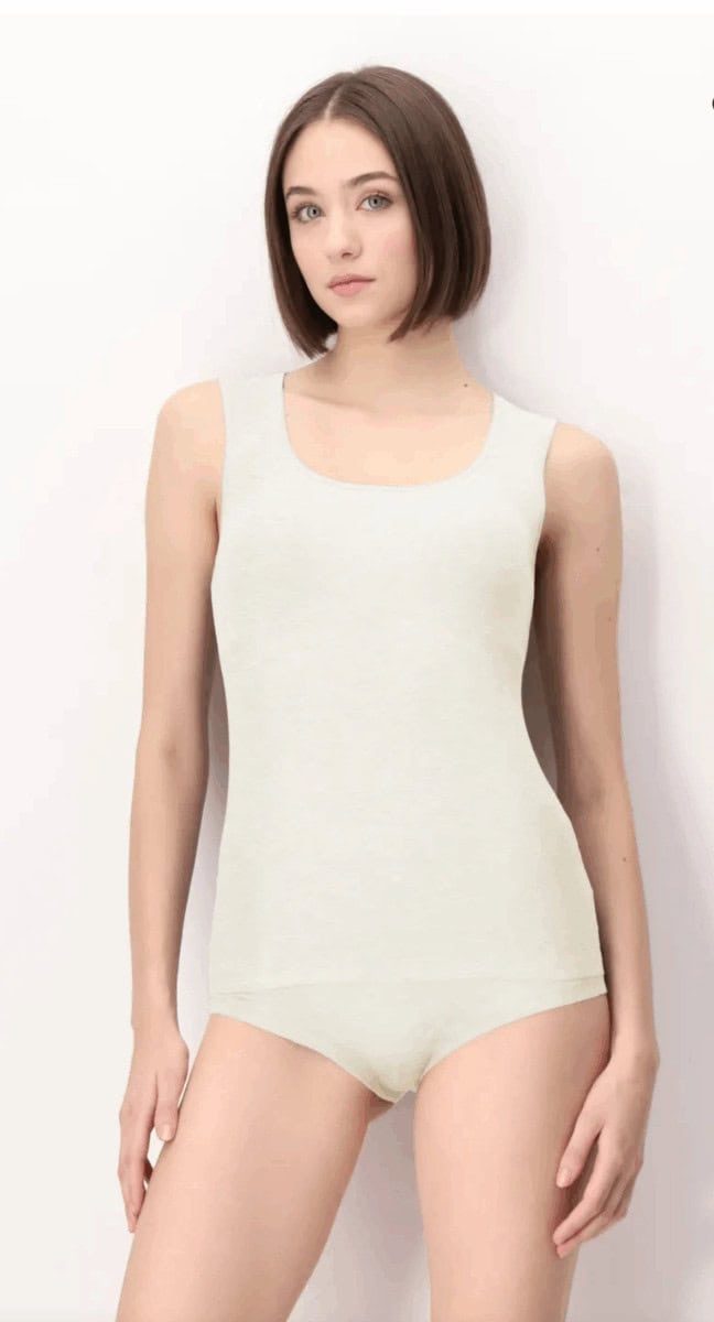 OROBLU Perfect Line Cashmere Tank top Ivory