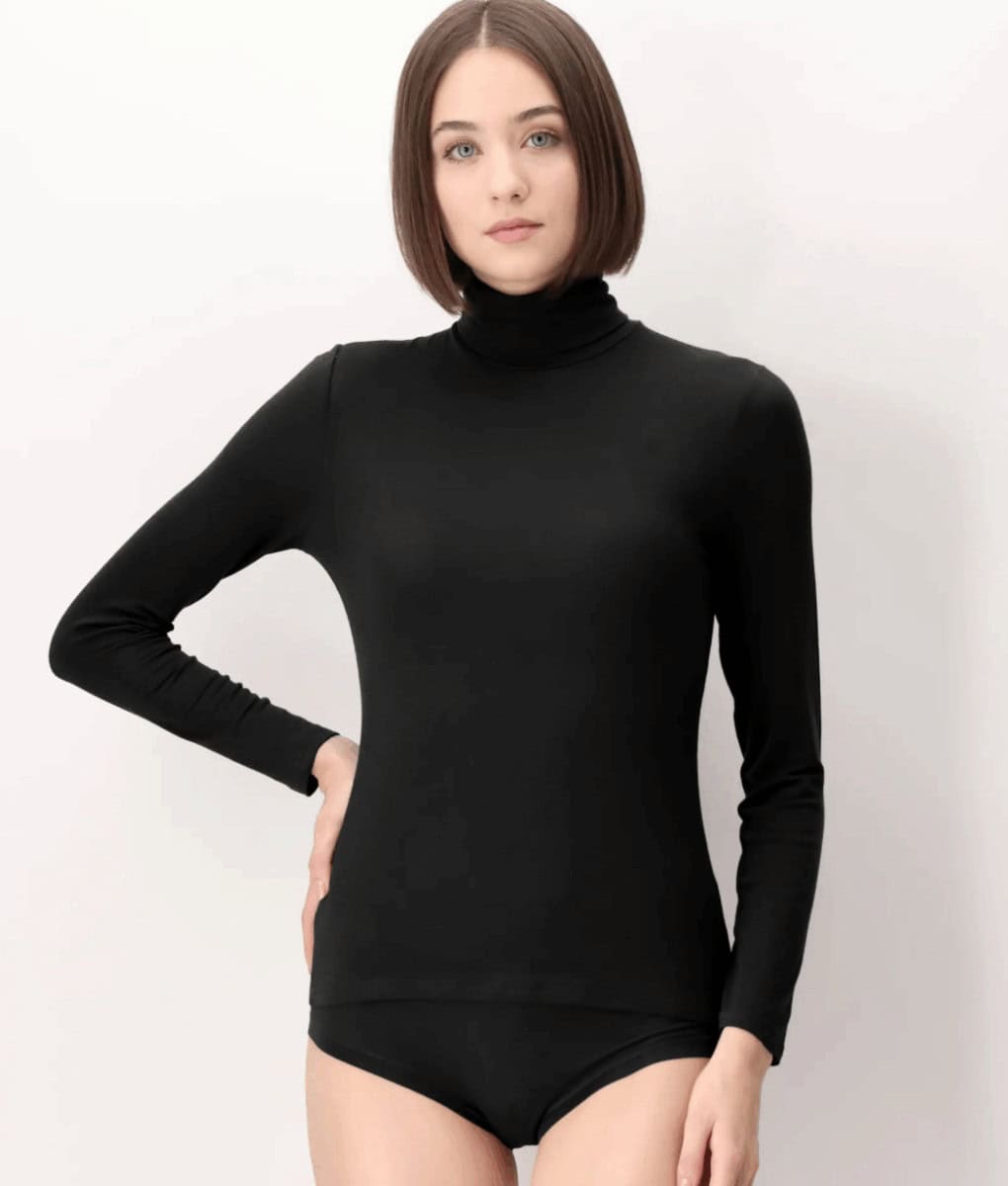 OROBLU Perfect Line Cashmere Turtle Neck L.M. Black