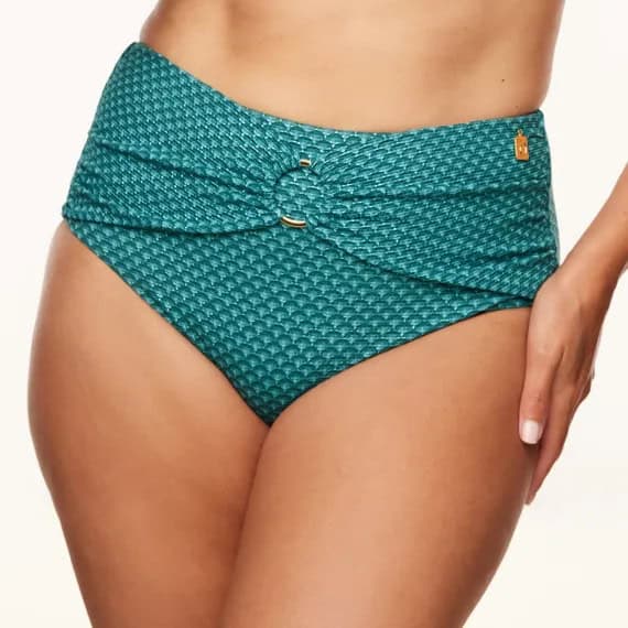 Annadiva Chinese Fan High Waist Bikinibroekje