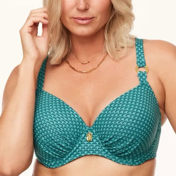 Annadiva Chinese Fan Voorgevormde Balconette Bikinitop