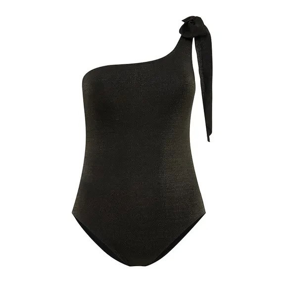 Annadiva Sparkling Black One Shoulder Badpak