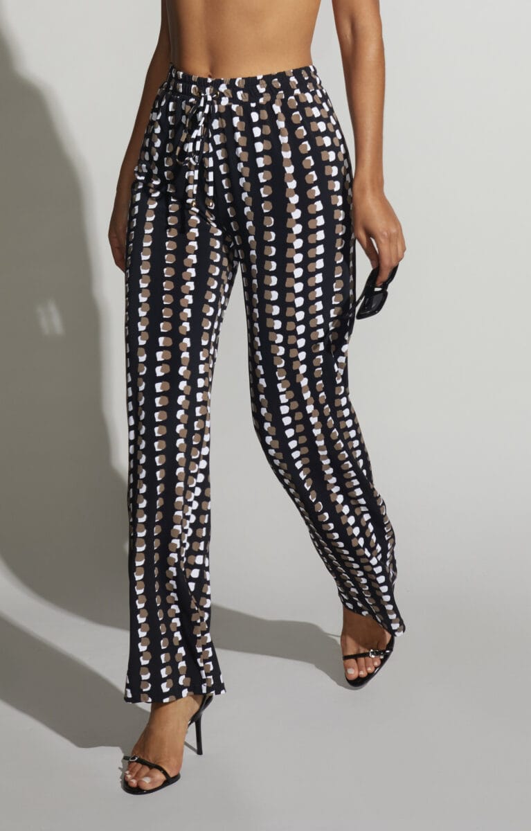 ROIDAL Karai Pantalon Print Black