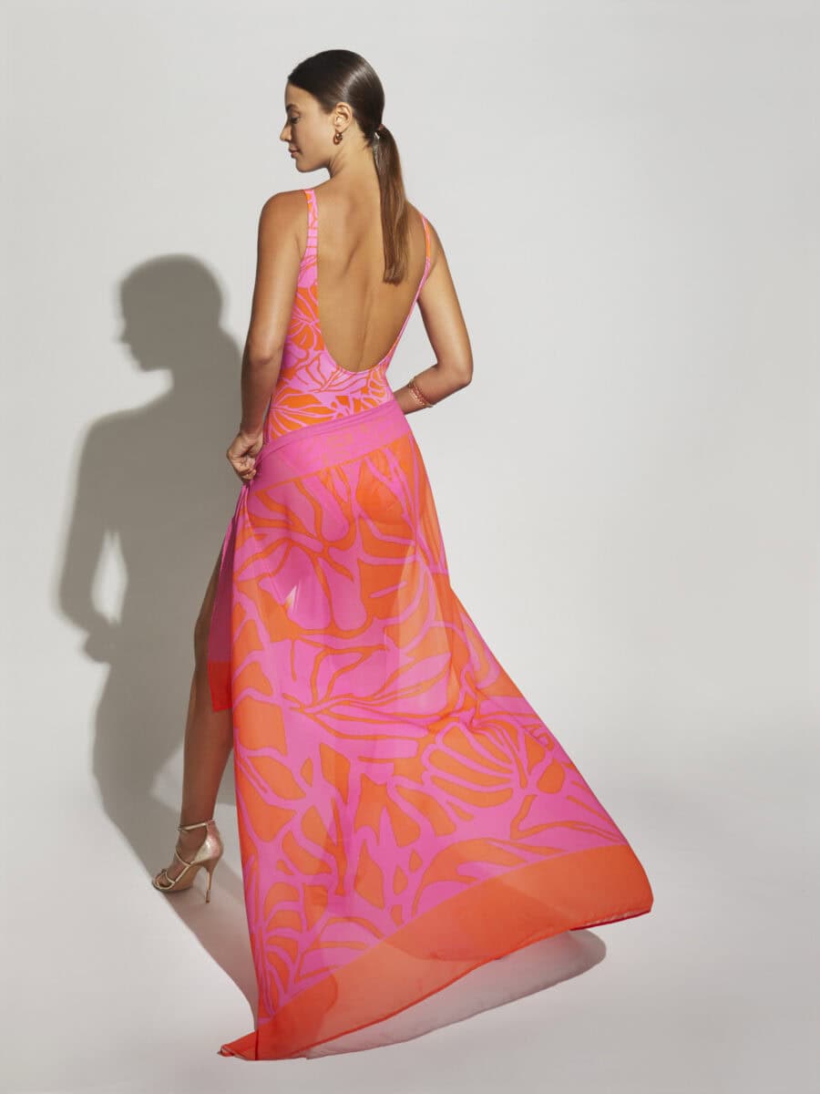 ROIDAL Viana Pareo Pink Print