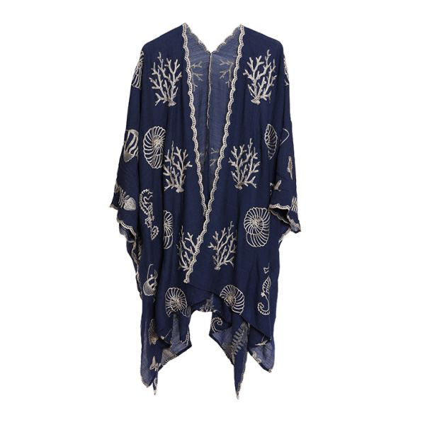dessous Poncho Navy