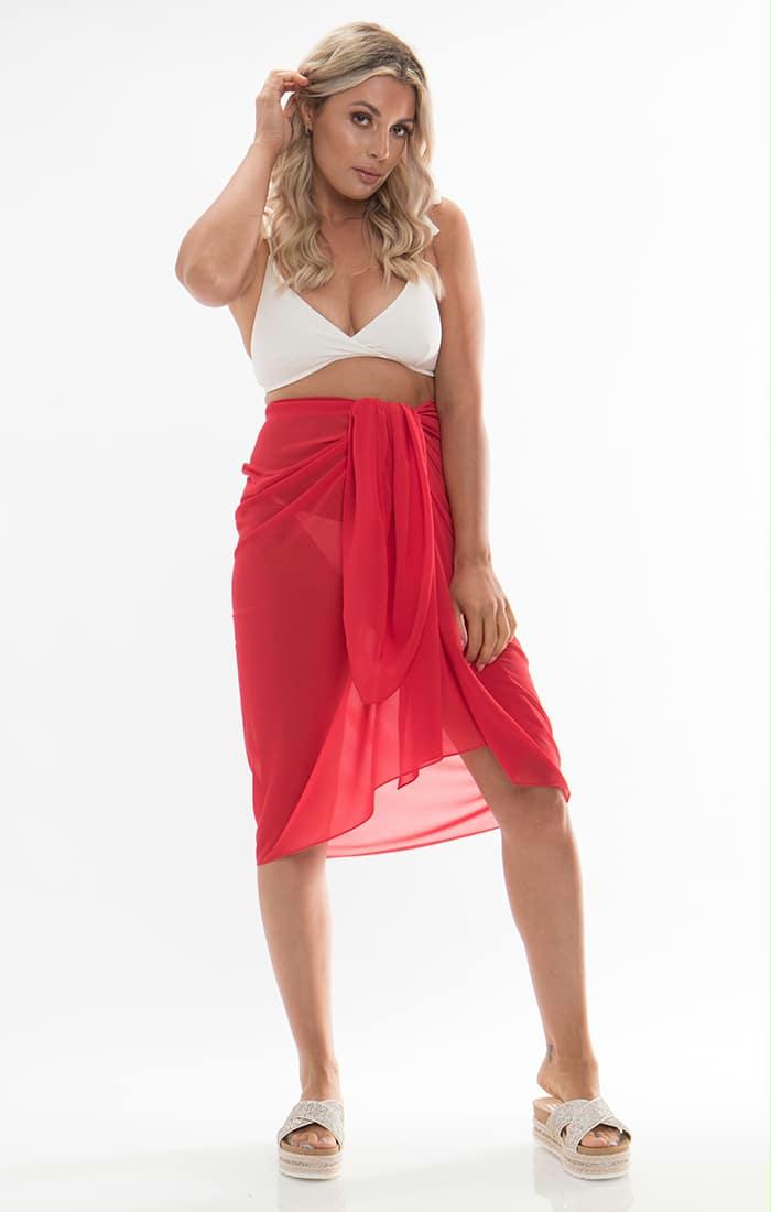 PIA ROSSINI SAN REMO RED pareo