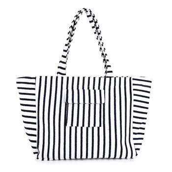 dessous Strand tas badstof Navy