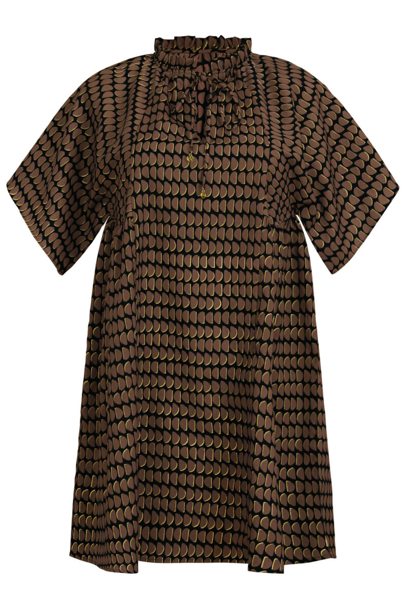 ROSA FAIA Tuniek Tahiti zwart bruin