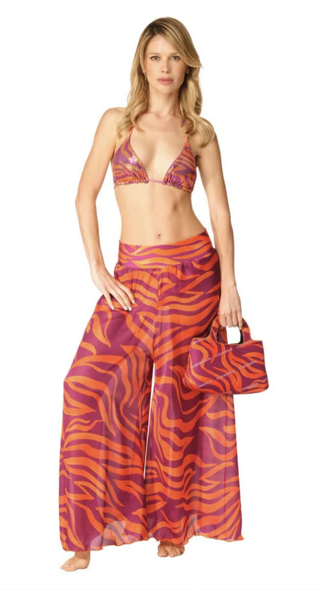 Acqua di Cocco WIDE TROUSERS ZEBRA
