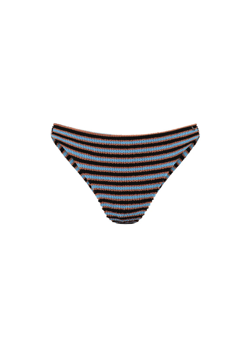 BEACHLIFE Blue Ribbed Stripe low waist bottom