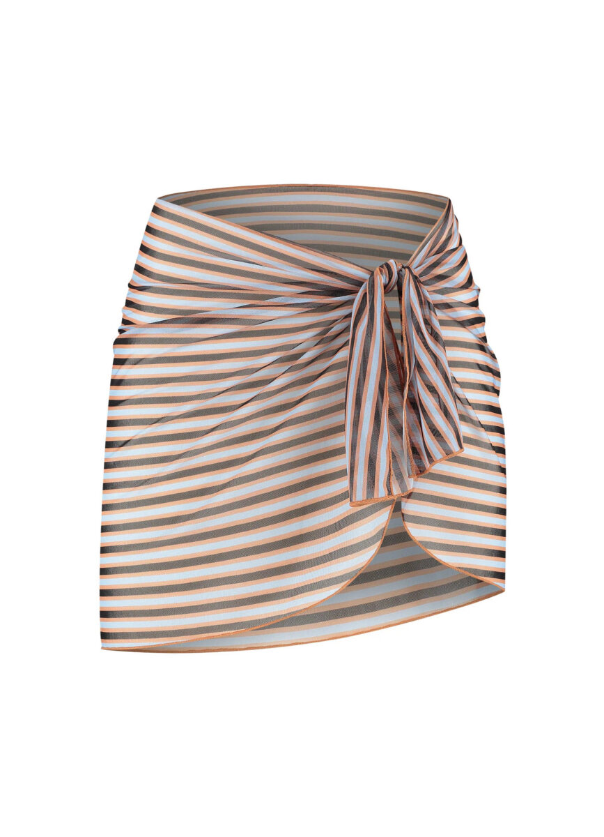 BEACHLIFE Blue Ribbed Stripe  pareo