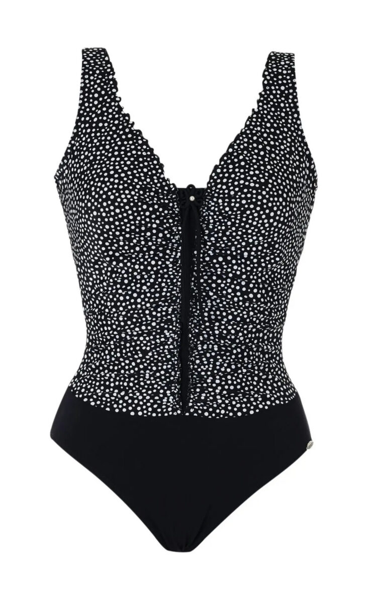 SUNFLAIR Badpak zwar/wit dots