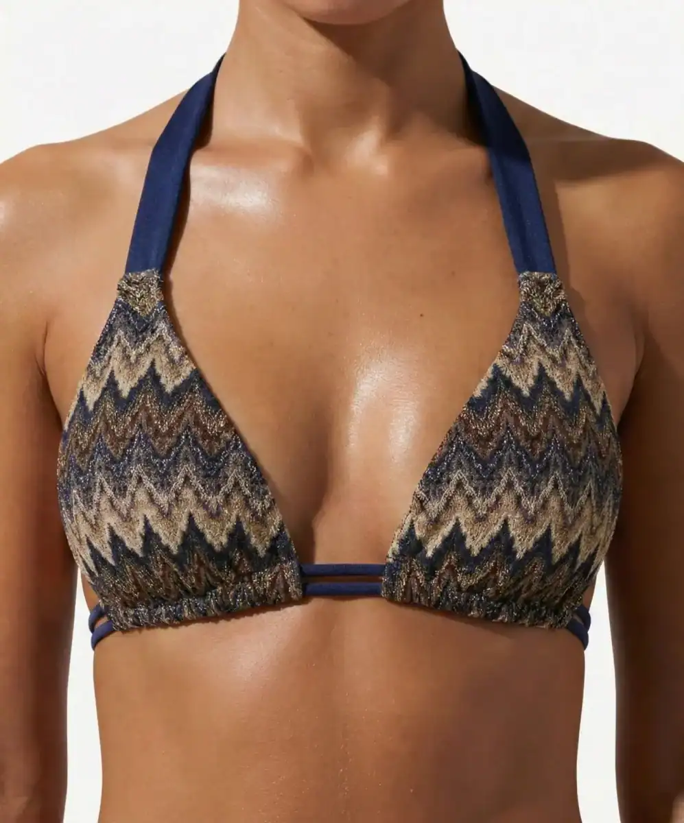 Gold Couture Bikinitop Halter Platinum Desire Exclusif Multi