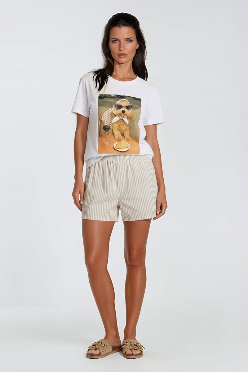 dessous Short streep beige