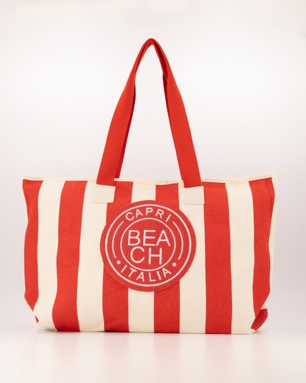 dessous Strandtas rood streep