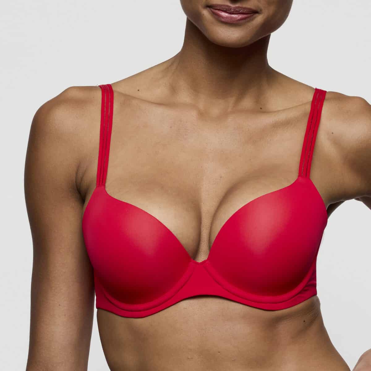 MARIE JO Louie push-Up True Red