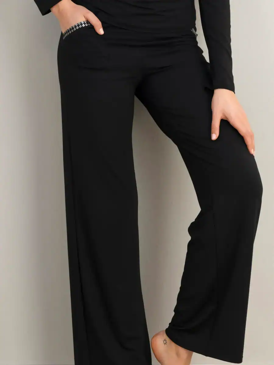 ANTIGEL Pied de poule pyjama broek