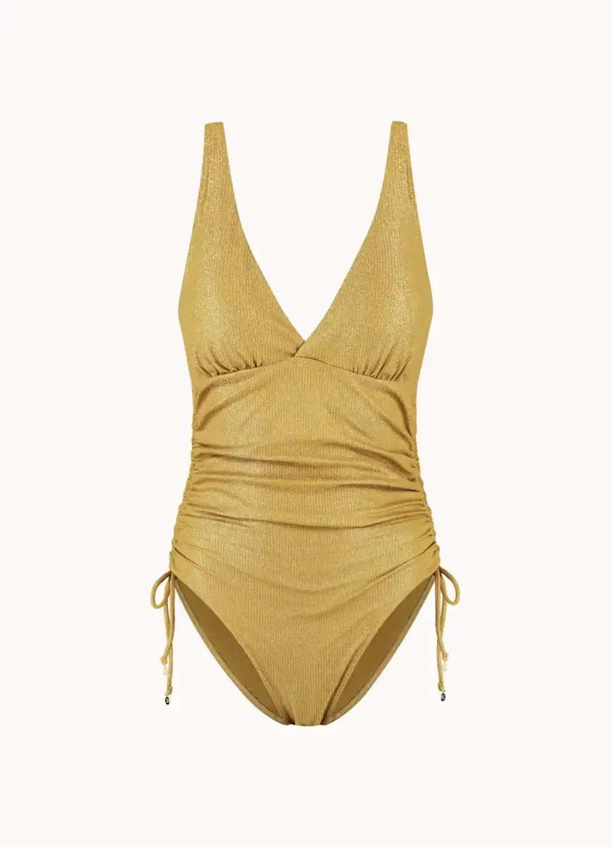 CYELL GOLDEN HOUR V-HALS BADPAK C/D-cup met strikjes
