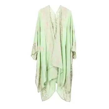 dessous Poncho sky light green