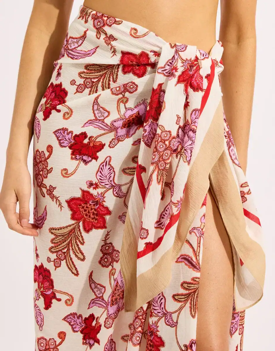 seafolly Sarong Summer Chintz Ecru