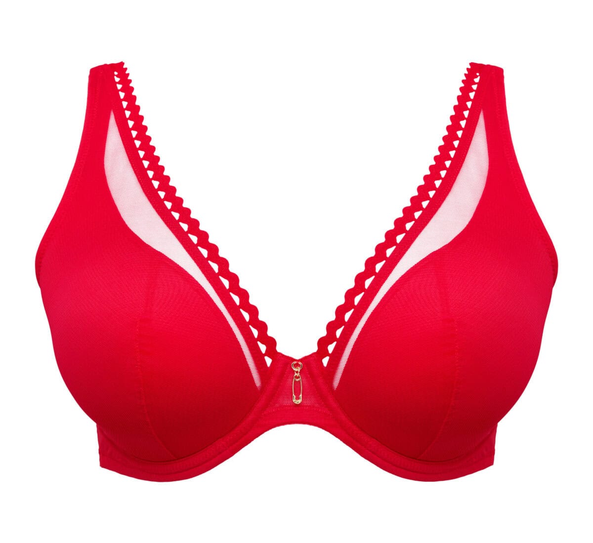 PRIMADONNA WoWgirl plunge bh halve mousse cups rood